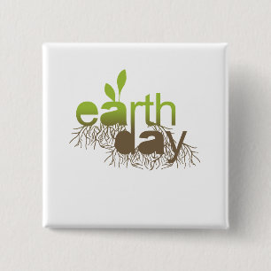 EARTH DAY - PINBACK BUTTON