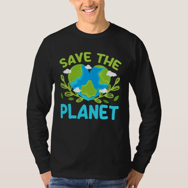 Earth Day Planet Vegan Animals Environment Generic T-Shirt (Front)