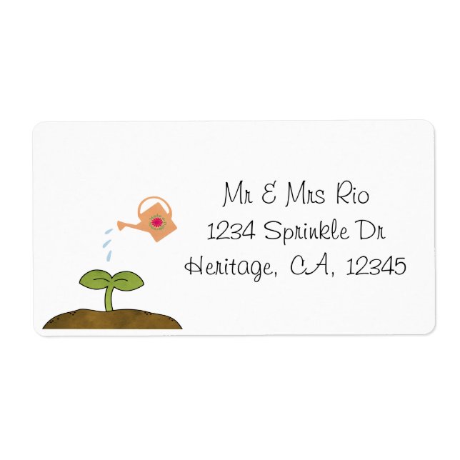 Earth Day Plant trees Make a Difference Label (Front)