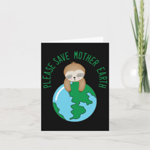 Earth Day Please Save Mother Earth Crying Card