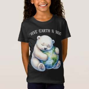 Earth Day Polar Bear Give Earth A Hug T-Shirt