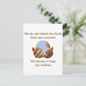 Earth Day Postcard (Standing Front)