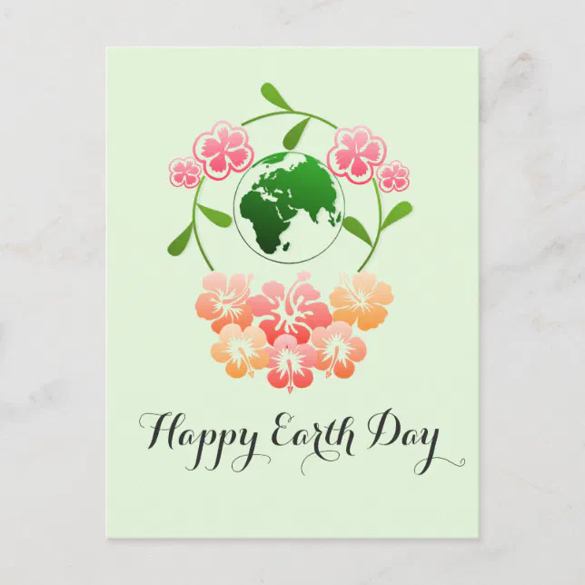 "Earth Day" Postcard. Postcard Zazzle