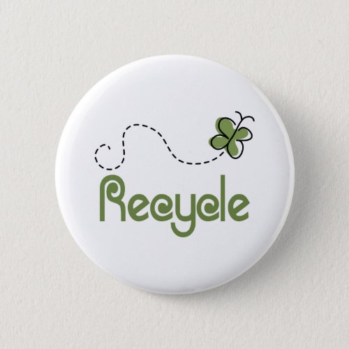 Earth Day Recycle T_shirt Pinback Button