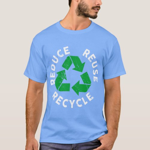 Earth Day Reduce Reuse Recycle Awesome Recycling T_Shirt