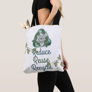 earth day, reduce reuse recycle, love earth tote bag