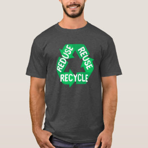 Earth Day Reduce Reuse Recycle Mobius Loop T-Shirt