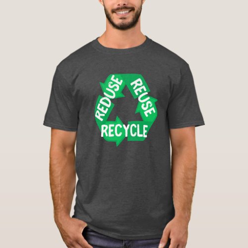 Earth Day Reduce Reuse Recycle Mobius Loop T_Shirt
