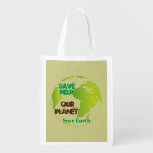 earth day Reusable Grocery Bag