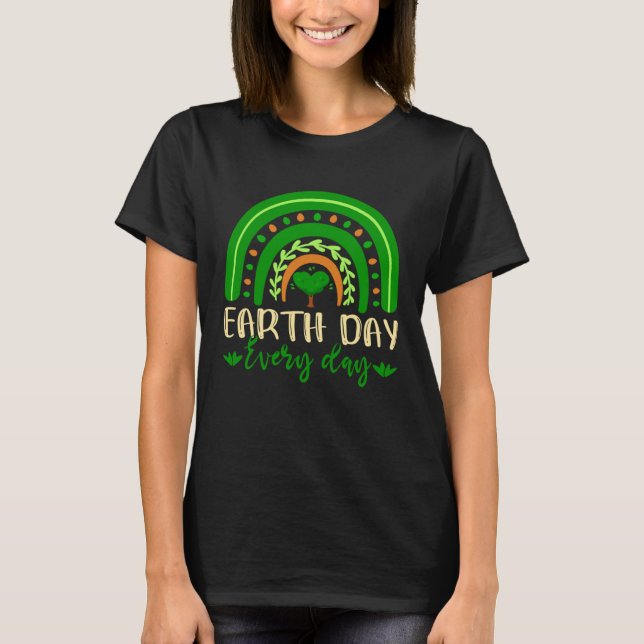 Earth Day  Save Our Home Plant More Trees Go Plane T-Shirt (Front)