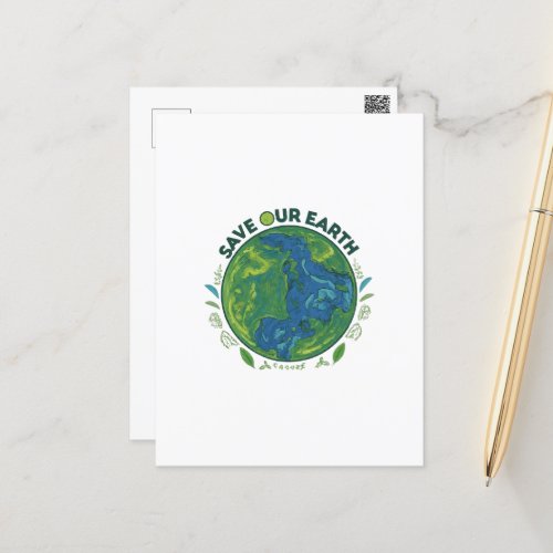 Earth Day Save our Planet Postcards