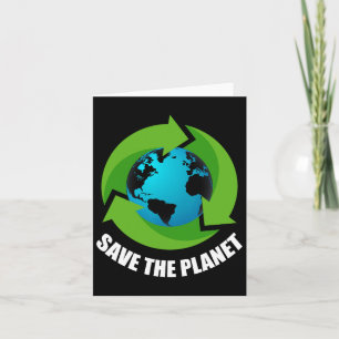 Earth Day Save The Planet Keep It Green Happy Moth Card