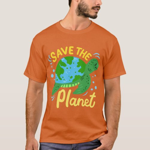 Earth Day Sea Turtle Environmentalist T_Shirt