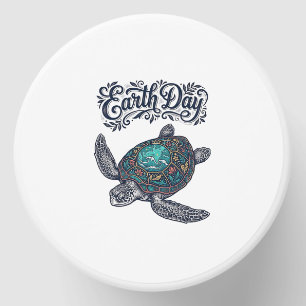 Earth Day Sea Turtle Vintage Engraving Shirt Desig Mini Candle Favors