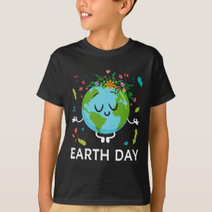 Earth Day Shirt Floral Cute And Peaceful Planet Ea