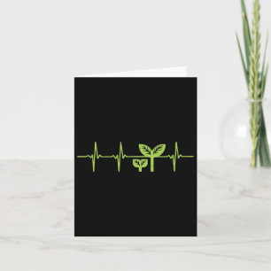 Earth Day Shirt Pro Environment Plant Heartbeat Gi Card