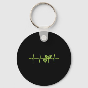 Earth Day Shirt Pro Environment Plant Heartbeat Gi Keychain