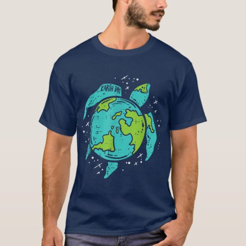 Earth Day Shirt Sea Turtle Save The Planet Women M
