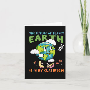 Earth Day Shirt Teacher Environment Day Recycle Ea Card