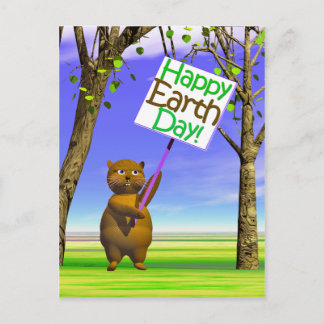 Earth Day Sign Postcard