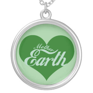 Earth Day Silver Plated Necklace