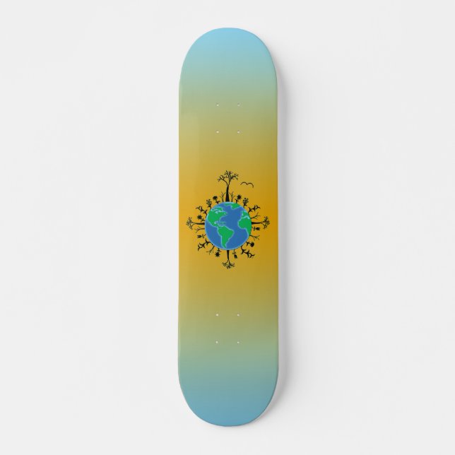 Earth Day Skateboard Deck (Front)