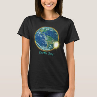 Earth Day Solar Eclipse 2024 sacred geometry T-Shirt