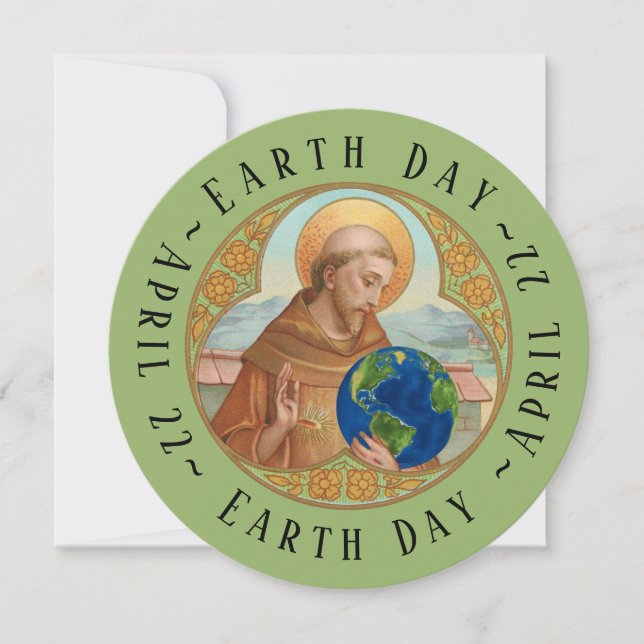 Earth Day & St. Francis of Assisi Card (Front)