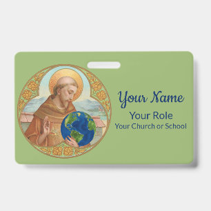 Earth Day & St. Francis of Assisi (Style 1) Badge