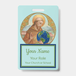 Earth Day & St. Francis of Assisi (Style 3) Badge