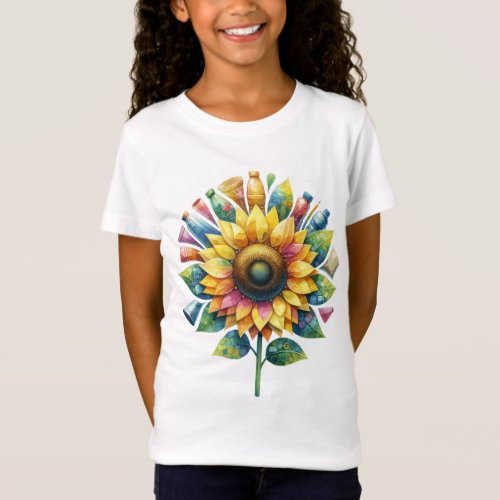 Earth Day Sunflower Be Kind To Planet Earth T_Shirt