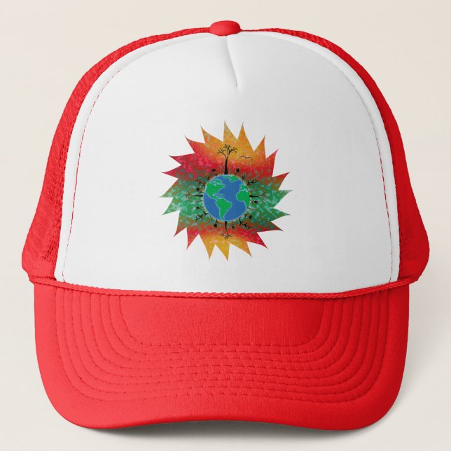 Earth Day ~ Sunrise Trucker Hat (Front)