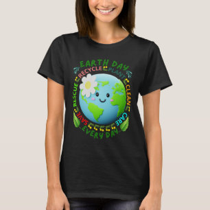 Earth Day Teacher Environment Day Recycle Earth Da T-Shirt