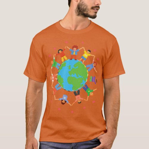 Earth Day Team Children Around The World Awareness T_Shirt
