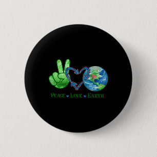Earth Day Tee Kids Animal Theme Shirt Black Small Button