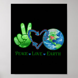 Earth Day Tee Kids Animal Theme Shirt Black Small Poster