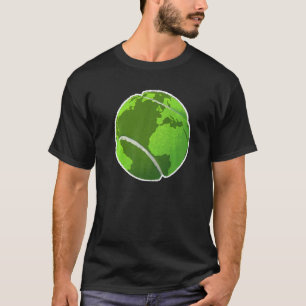 Earth Day Tennis Ball For Environmentalists & Tenn T-Shirt