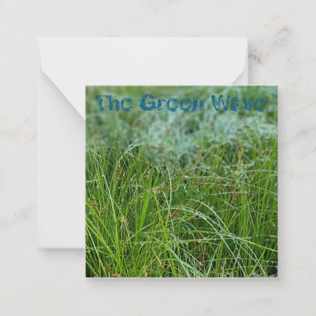 Earth Day: The Green Wave Note Card (Front)