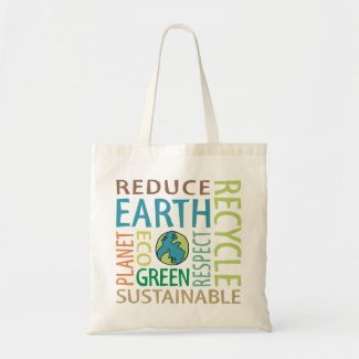 Earth Day canvas tote