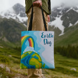 Earth Day Tote Bag<br><div class="desc">A painterly looking earth to celebrate earth day. This design looks really effective on this Tote Bag</div>