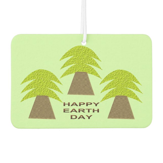 Earth Day Trees Air Freshener (Front)