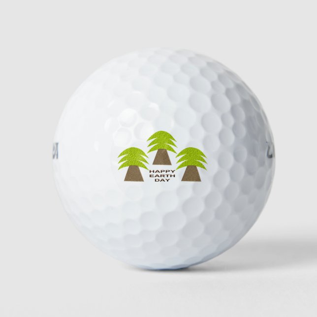 Earth Day Trees Golf Balls (Front)