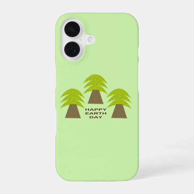 Earth Day Trees Iphone Case (Back)