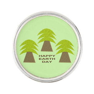 Earth Day Trees Lapel Pin