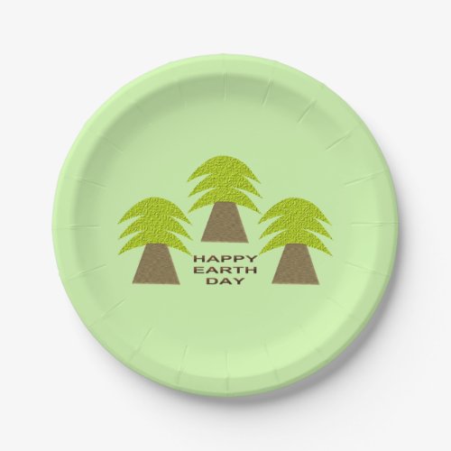 Earth Day Trees Paper Plates