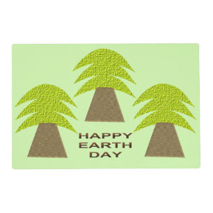 Earth Day Trees Personalized Placemat
