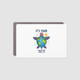 Earth Day Turtle Design April 22 For Nature Lovers Car Magnet