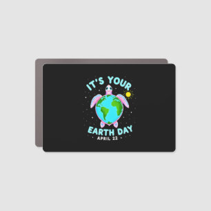 Earth Day Turtle Design April 22 For Nature Lovers Car Magnet