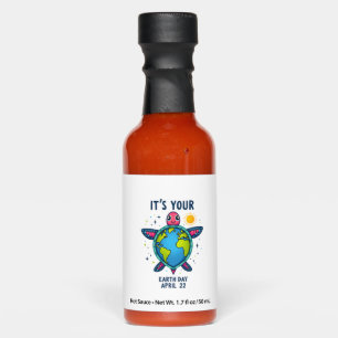 Earth Day Turtle Design April 22 For Nature Lovers Hot Sauces