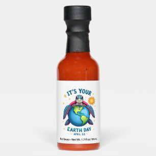 Earth Day Turtle Design April 22 For Nature Lovers Hot Sauces